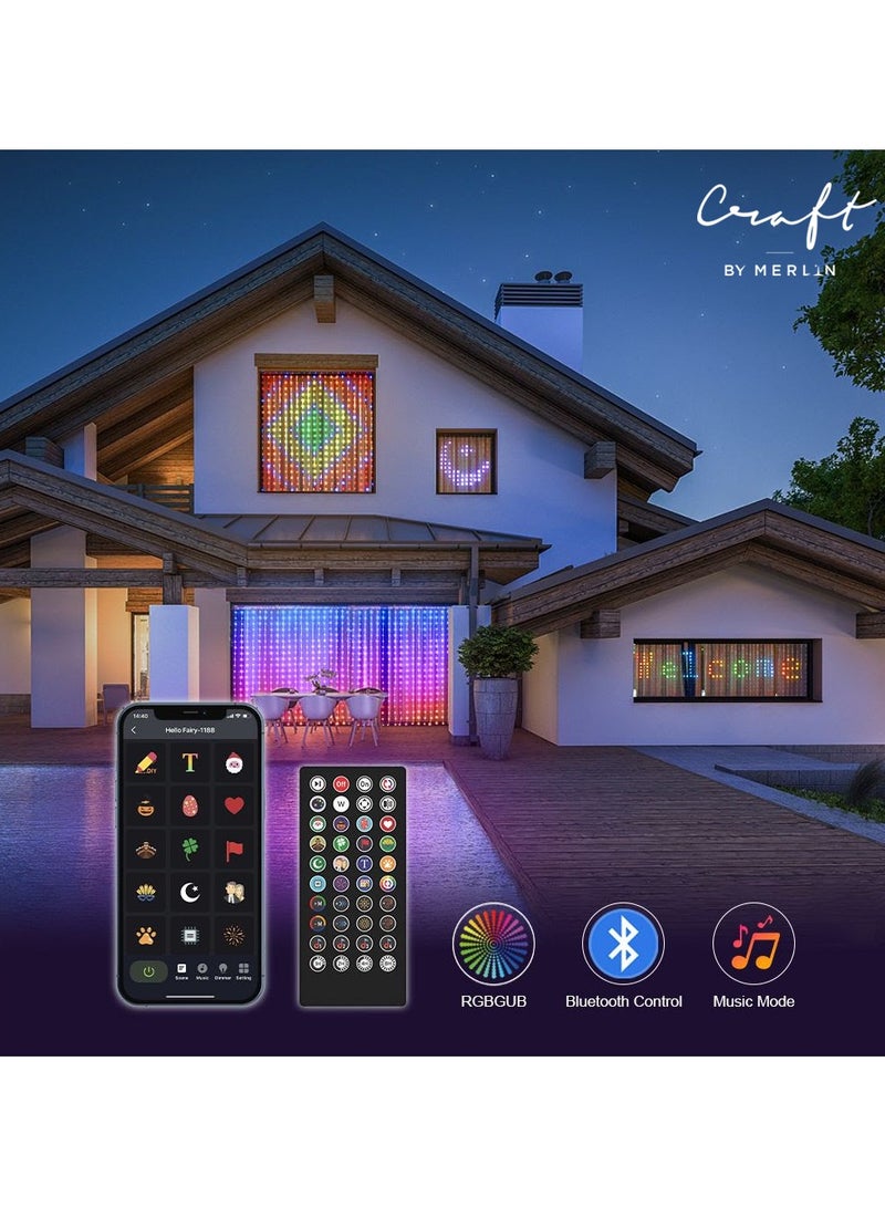 Craft MERLIN CRAFT SMART LED CURTAIN WONDER LIGHTS FOR HOME DECORATION DIWALI - Image 2