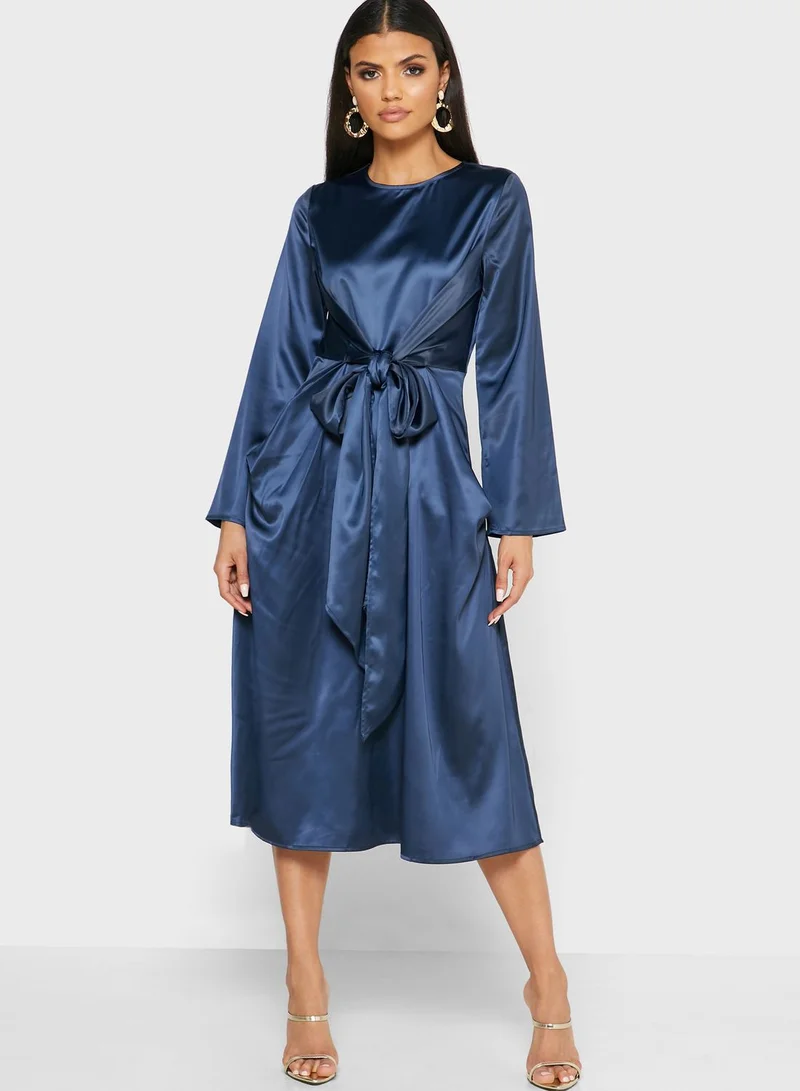 Khizana Tie Front Maxi Dress