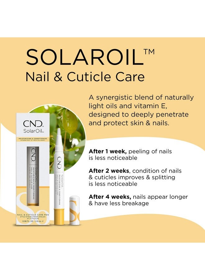 سي إن دي قلم العناية الأساسية سولار أويل من سي إن دي، يُرطّب ويُنعّم الأظافر، مزيج طبيعي من زيت الجوجوبا، وفيتامين هـ، ونخالة الأرز، وزيت اللوز الحلو، عبوة واحدة، 0.08 أونصة (قد تختلف العبوة). - Image 2