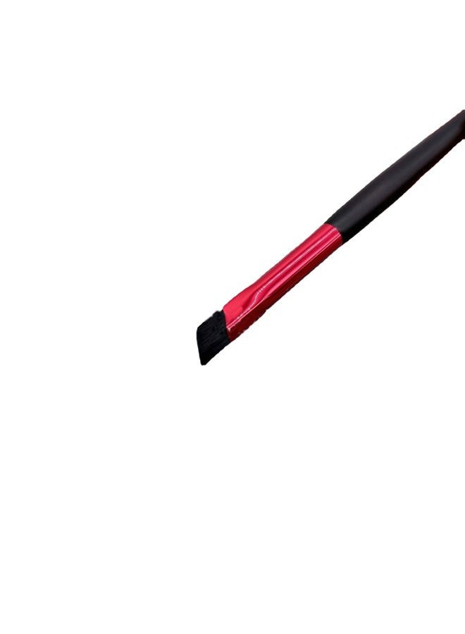 TEONEI Eyebrow Stamp Brush,Professional Angled Eye Brow Brush,Eye Shadow Brush Makeup Brush,Beauty Cosmetic Tool,Woman Eyebrow Drawing Supplies(Red) - Image 3