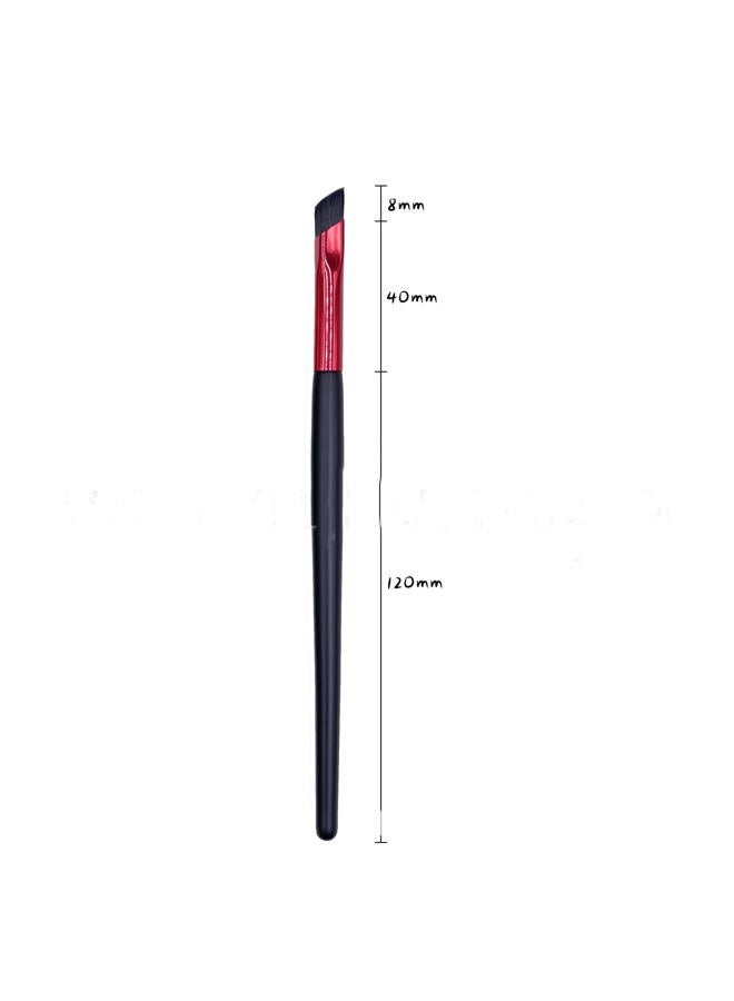 TEONEI Eyebrow Stamp Brush,Professional Angled Eye Brow Brush,Eye Shadow Brush Makeup Brush,Beauty Cosmetic Tool,Woman Eyebrow Drawing Supplies(Red) - Image 2