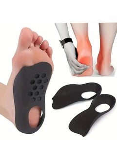 Muyixin نعلات دعم قوس القدم ونعلات تقويم العظام ونعلات أحذية للرجال والنساء، لتخفيف آلام القدم الناجمة عن التهاب اللفافة الأخمصية بسرعة، والقدم المسطحة، والقوس العالي، والإفراط في الاستلقاء، وتصحيح الساقين X/O  - Image 1