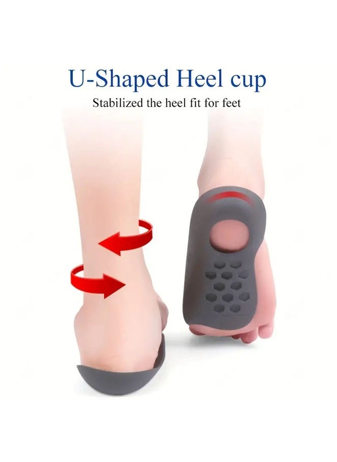 Muyixin - Plantar Fasciitis Insoles Arch Support Inserts Orthotics Shoe Inserts for Men Women,Rapidly Relief Plantar Fasciitis Foot Pain, Flat Feet, High Arch,Over Pronation,X/O Legs Correction - Image 1