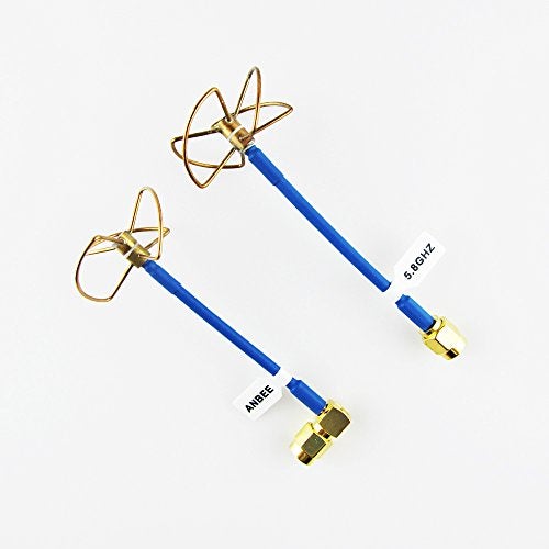 Anbee 2pcs FPV 5.8Ghz Circular Polarized Clover Leaf Antenna High Gain 5.8g Aerial Set RP-SMA Male Plug - Image 5