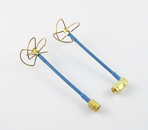 Anbee 2pcs FPV 5.8Ghz Circular Polarized Clover Leaf Antenna High Gain 5.8g Aerial Set RP-SMA Male Plug - Image 3