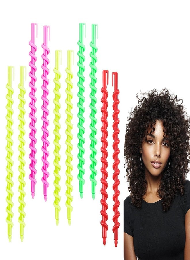 VinBee 112 Pcs Spiral Curlers for Natural Hair,Spiral Perm Rods for Long Hair,Short & Long Heatless Curlers,Barber Hairdressing Rollers and Plastic Salon Kit-Women's and Young Ladies' - Image 1