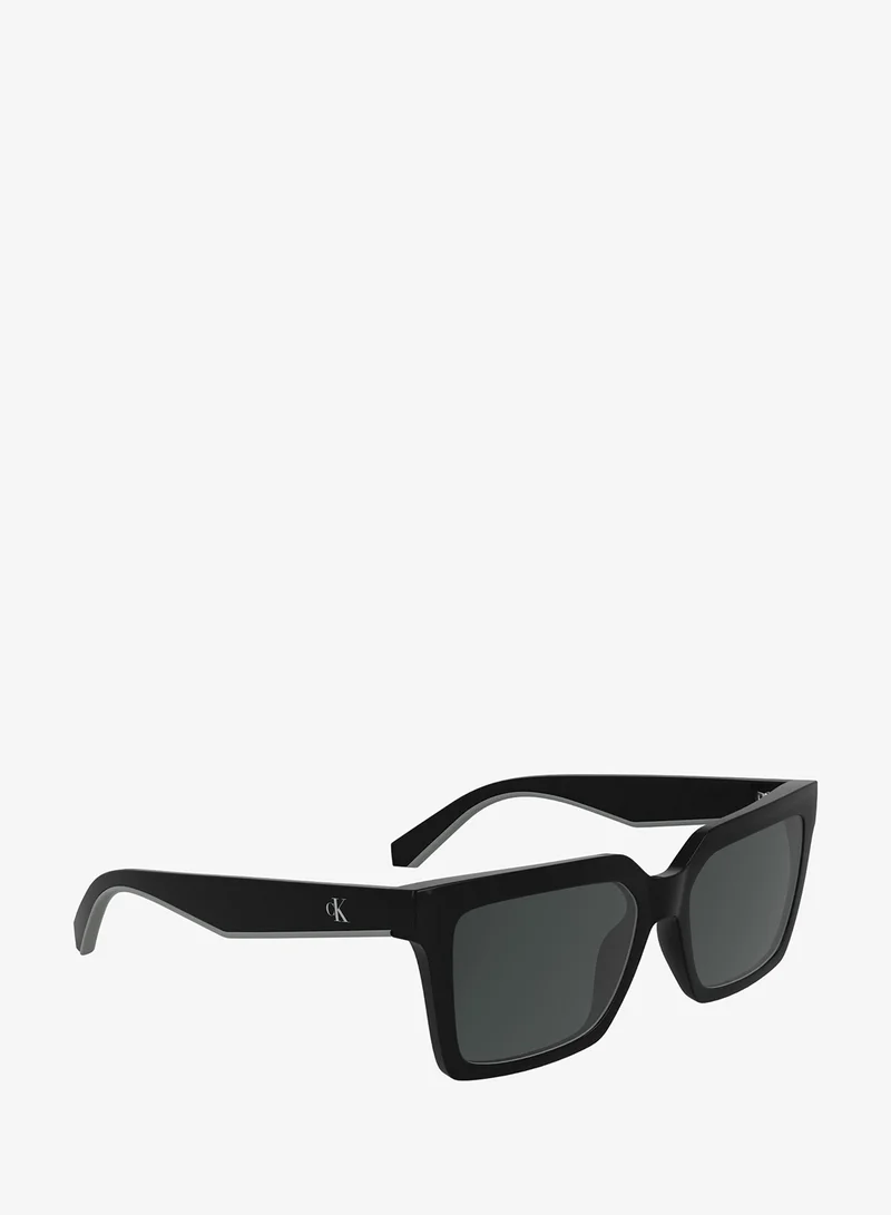 FULL RIM BIO INJ-G820 MODIFIED RECTANGLE CALVIN KLEIN JEANS SUN CKJ25602S 5417 (001) BLACK