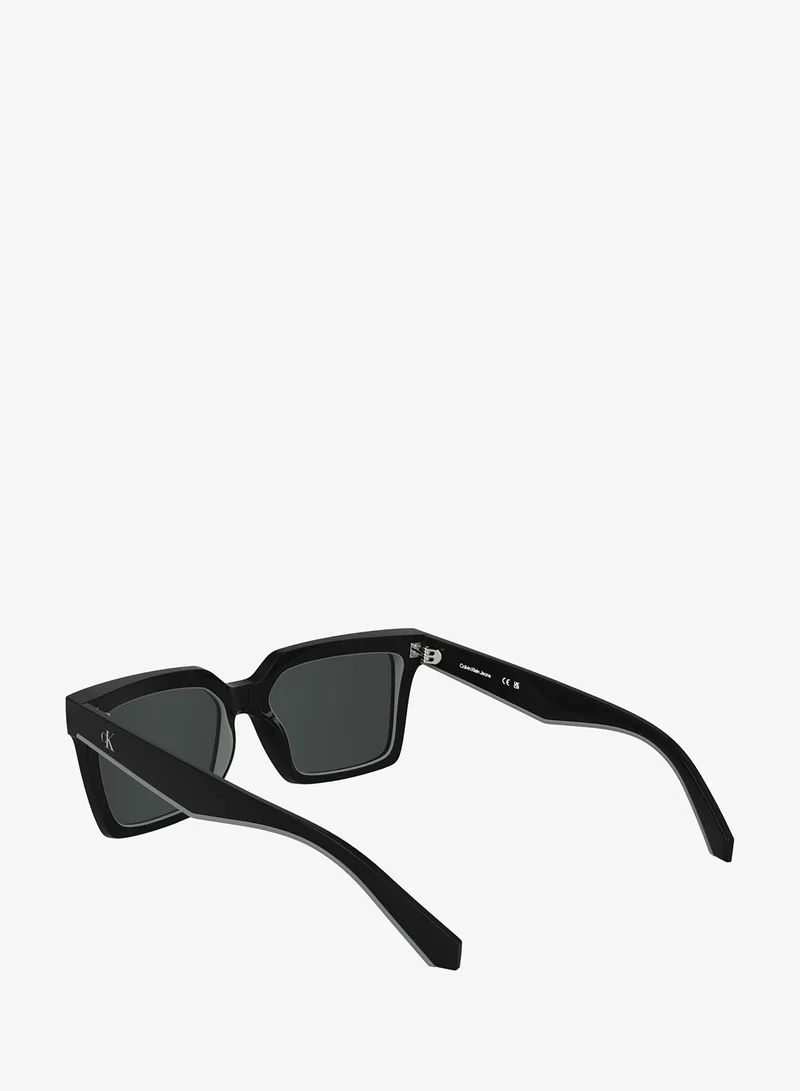Calvin Klein Jeans  FULL RIM BIO INJ-G820 MODIFIED RECTANGLE CALVIN KLEIN JEANS SUN CKJ25602S 5417 (001) BLACK  | Best Price UAE