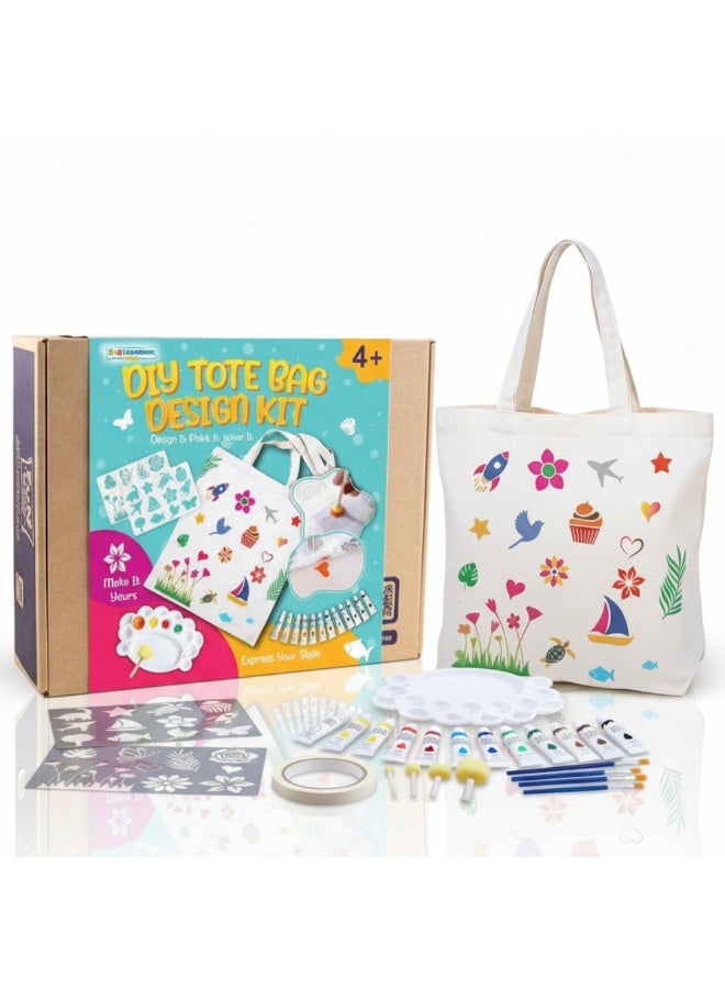 FUN LEARNING STORE Ultimate DIY Tote Bag Art Set – Create & Shine in Style! - Image 1
