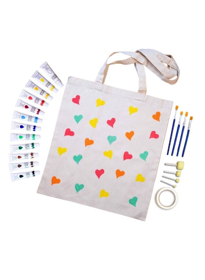 FUN LEARNING STORE Ultimate DIY Tote Bag Art Set – Create & Shine in Style! - Image 3