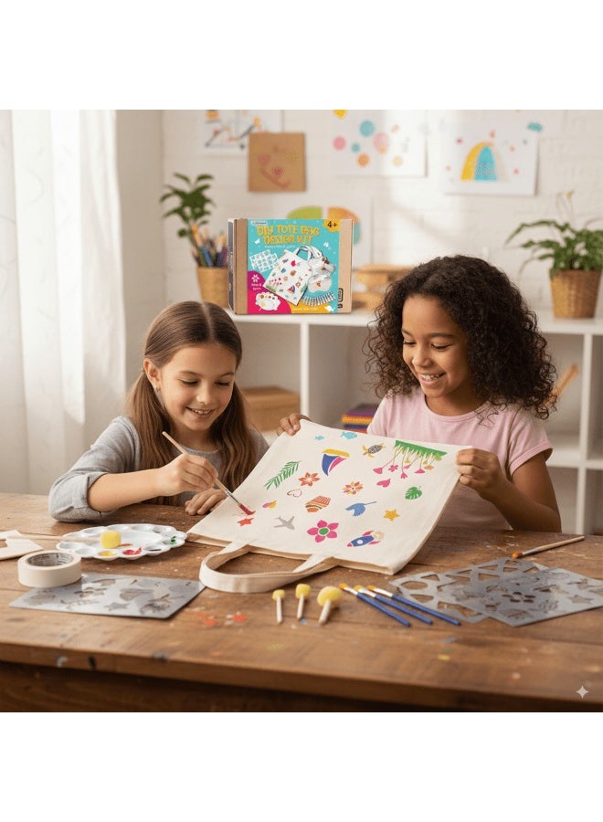 FUN LEARNING STORE Ultimate DIY Tote Bag Art Set – Create & Shine in Style! - Image 5