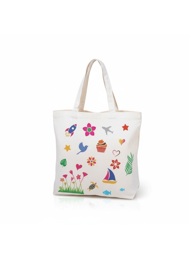 FUN LEARNING STORE Ultimate DIY Tote Bag Art Set – Create & Shine in Style! - Image 2