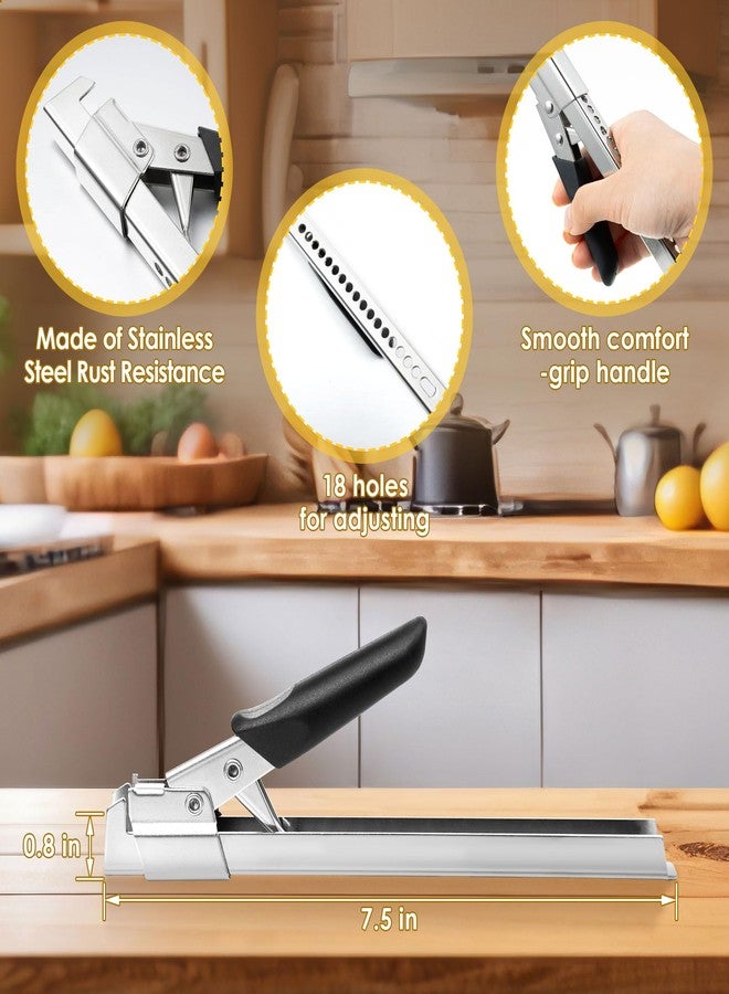 Dreyoo فتاحة علب ومرطبانات قابلة للتعديل من دريو، عبوة من قطعتين، فتاحة علب متعددة الوظائف من الفولاذ المقاوم للصدأ مع ماسك مرطبان، فتاحة أغطية مرطبانات مريحة للأيدي الضعيفة وكبار السن ومرضى التهاب المفاصل والأطفال، 7.5 بوصة - Image 4