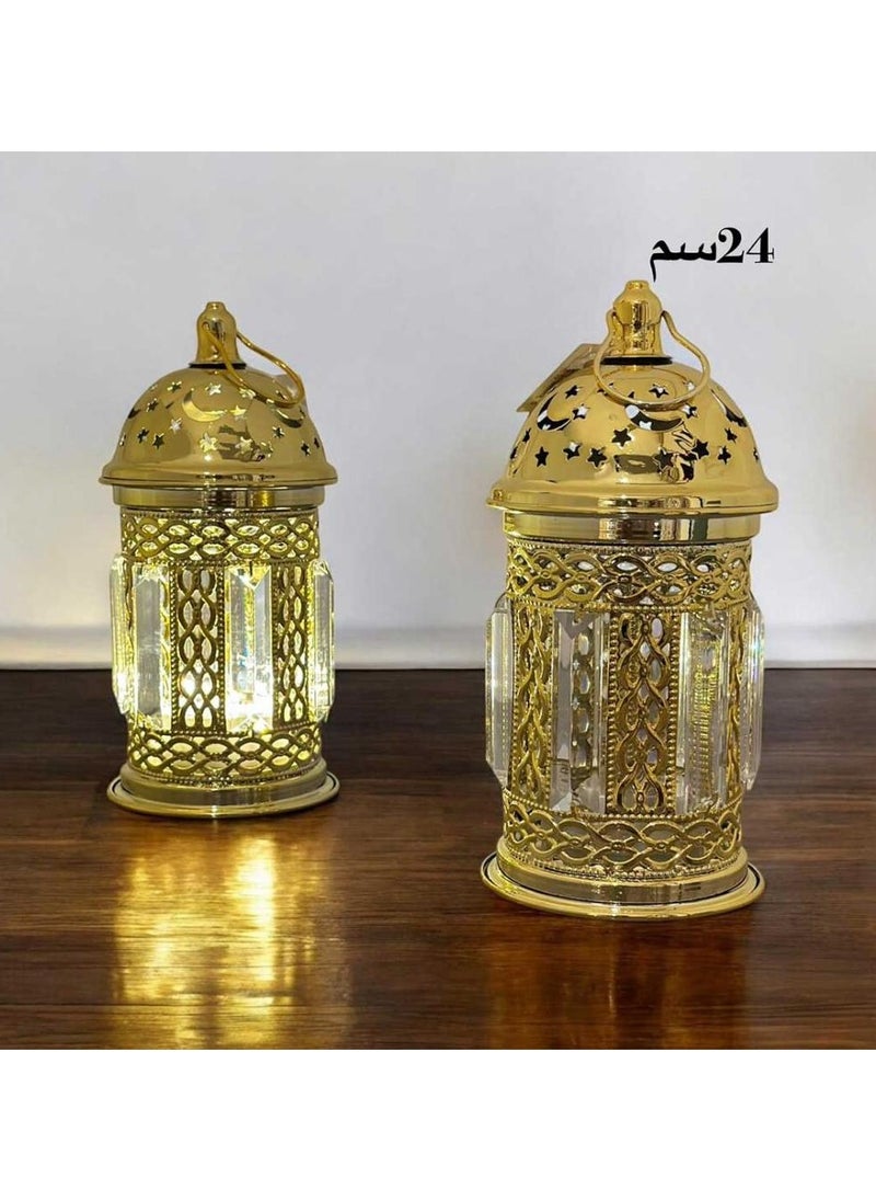 Generic - Golden Ramadan lantern with a welcoming voice, welcome, welcome, crescent. - Image 1