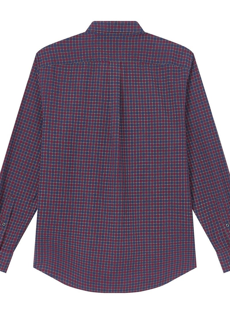 GIORDANO قميص أكسفورد ضيق من القطن للرجال مع تطريز - Image 2