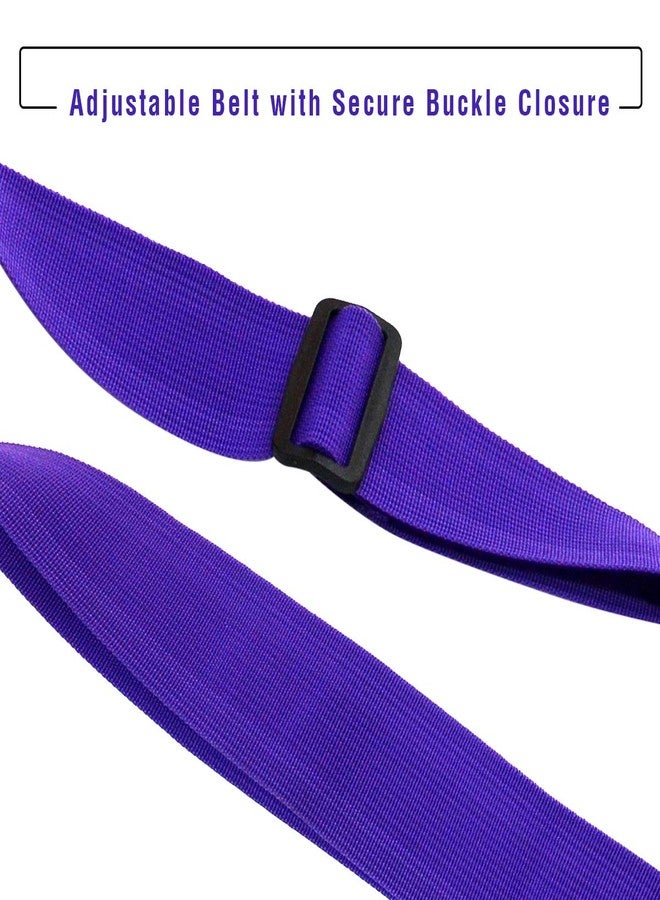 ANSIO Adjustable Luggage Straps with Buckle Closure for Suitcases Packing (Vibrant Purple) - Image 5