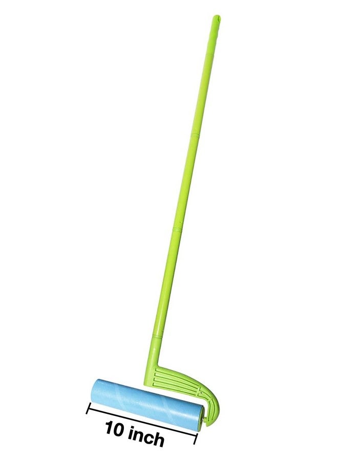 LEO Large 10Inch Wide Lint Roller Refills 25 Sheets With Extendable Handle To 45 Inch For Lint Removers Household Cleaning Easily Remove Pet Hair Dust And Debris From Floors Carpets And Furniture - Image 3