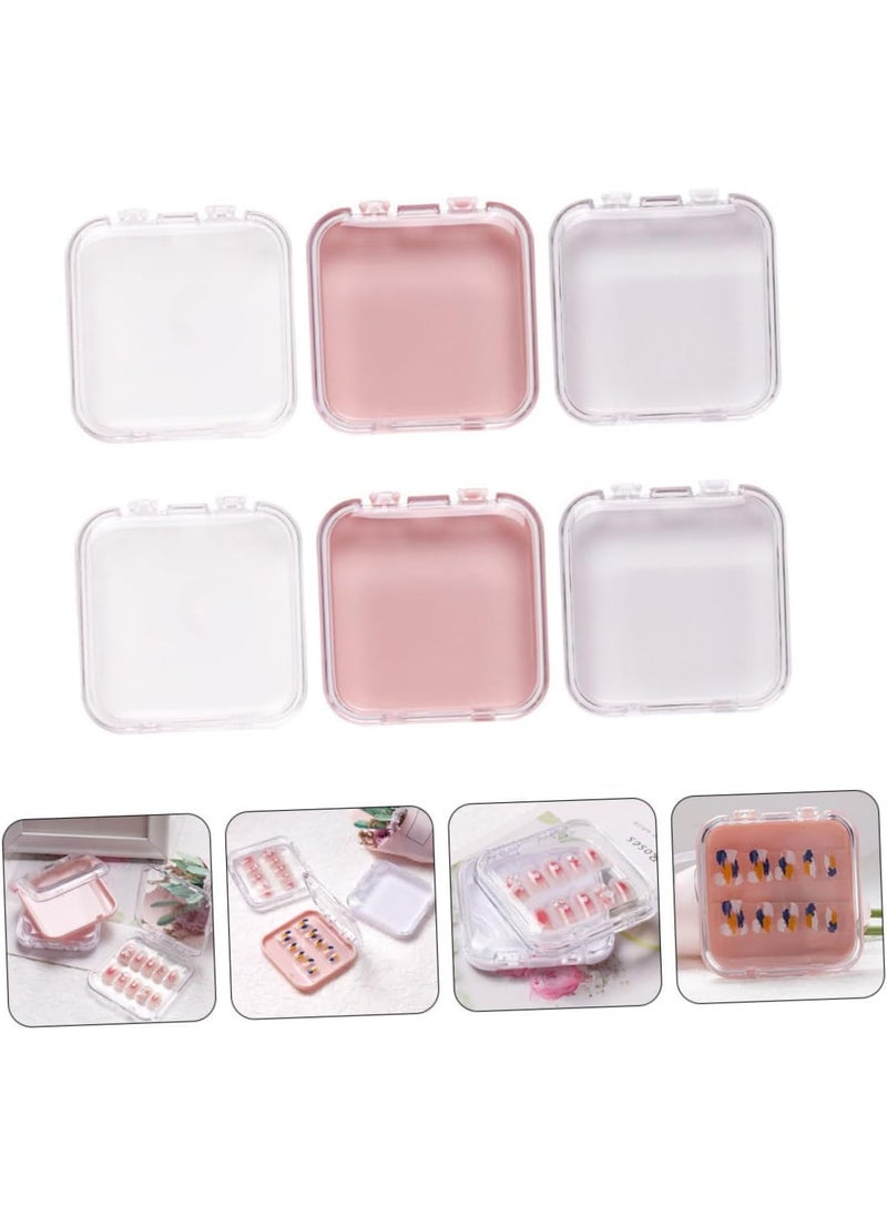 Nailwind - NAILWIND Press on Nail Storage Box Nails Display Storage Container Transparent Nail Packaging Boxes Organizer Case Press On Nail Packaging Box for Salon Home Nail Storage Supplies (12 - PCS, SMALL) - Image 1