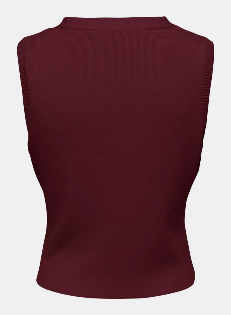 ONLY Onlalice Sl Vneck Vest Cc Knt - Image 2