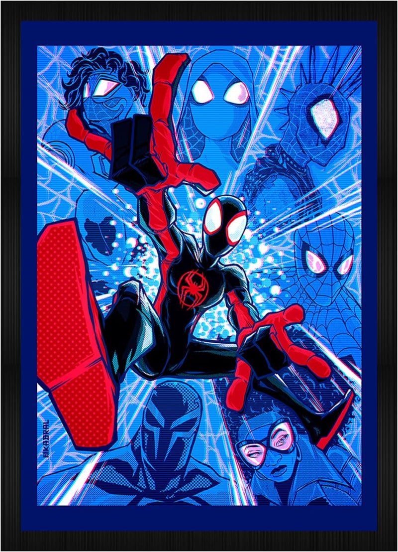 CodersParadise Spiderman Wall Poster Frames | Aesthetic A4 Poster Frames For Home, Living Room, Bedroom and Office | Wall Frames Artworks | Hanging Theme Posters - Image 1