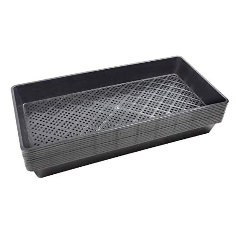 BeGrit BeGrit 1020 Mesh Bottom Trays for Soil Blocking Seedling Starter Microgreen Plant Seed Tray 10 x 21 10Pack 
