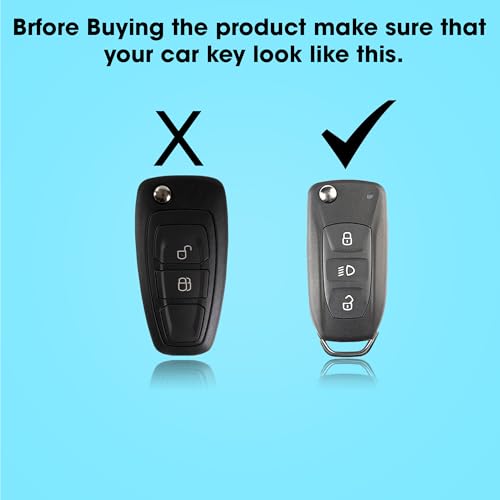 OTO2EYE Premium Metal Key Cover Compitable for Tata Tiago | Nexon | Altroz | Safari | Storme | Zest | Bolt | Tigor | Punch | Hexa 3 Button Flip Key - Image 5