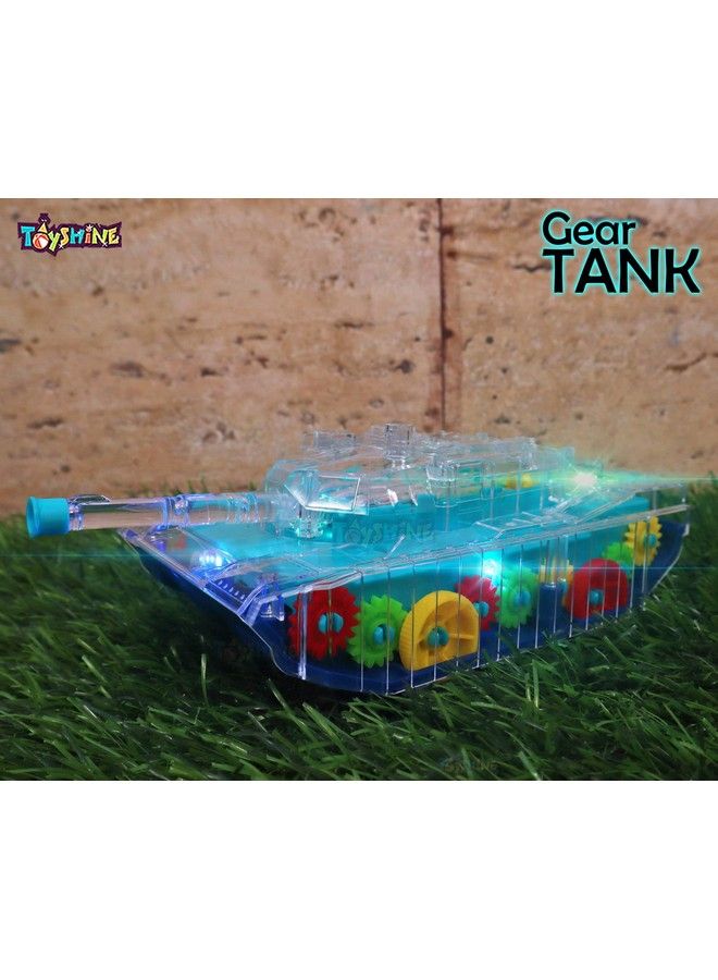 Toyshine Transparent Concept Tank Musical And 3D Lights Kids Vehicle Toy For 2 To 5 Year Kids Baby Toy Multicolor  - Image 5