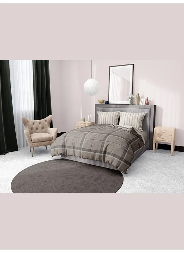 Fialka Soft Touch Duvet Cover Set Melange Midnight Single