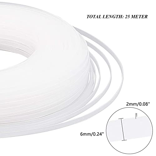 Aakriti Polyester Boning for Sewing - White Plastic Sew-Through Low Density for Wedding Dress, Corset, Bridal Gowns, Nursing Cap, Lingerie, Costume, Hats and Handbags (6MM-10 Meter) - Image 3