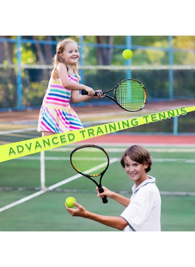 TNTAIAHL مجموعة من 12 كرة تنس متطورة للتدريب على الضغط مع حقيبة شبكية للنقل - كرات تدريب للكلاب، وممارسة للمبتدئين، عالية المرونة ومتينة - Image 5
