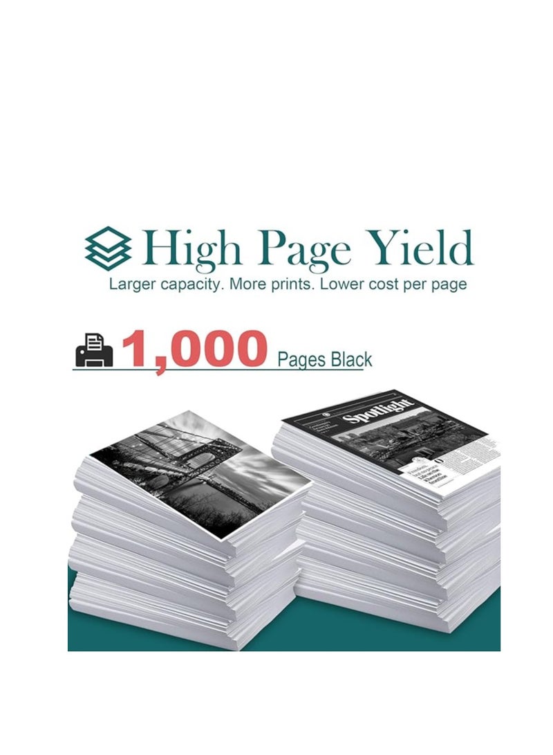 Terabyte خرطوشة حبر بديلة 106A لـ HereHP 106A W1106A HP Laser 107a 107r 107r MFP 135w MFP 135r MFP 137fnw MFP 135wg MFP 137fwg، عبوة واحدة (1 باللون الأسود) - Image 3