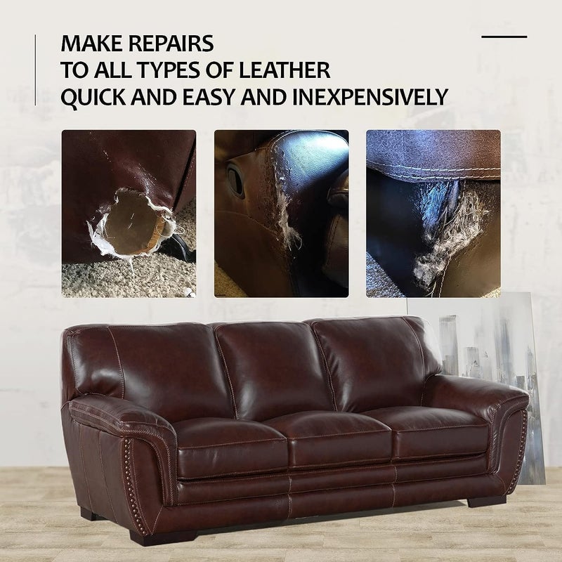 Evona PU Leather Tape 30x60cm Self-Adhesive Leather Repair Patch for Sofas, Couch, Furniture, Car Seat, Handbags, Leather Jackets, Polyurethane - Image 2