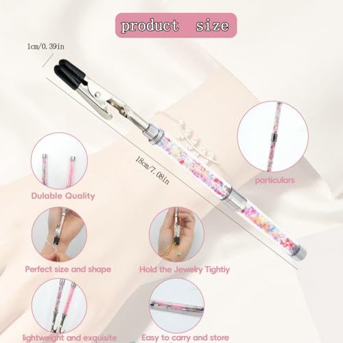PEOUWNES Bracelet Helper Tools Diamond Bracelet Tool Jewelry Clasp Helper Hand Fastening and Hooking Tool for Necklace Bracelet Watch Clasps Zippers Crafts Adjustment, A-0020 - Image 2