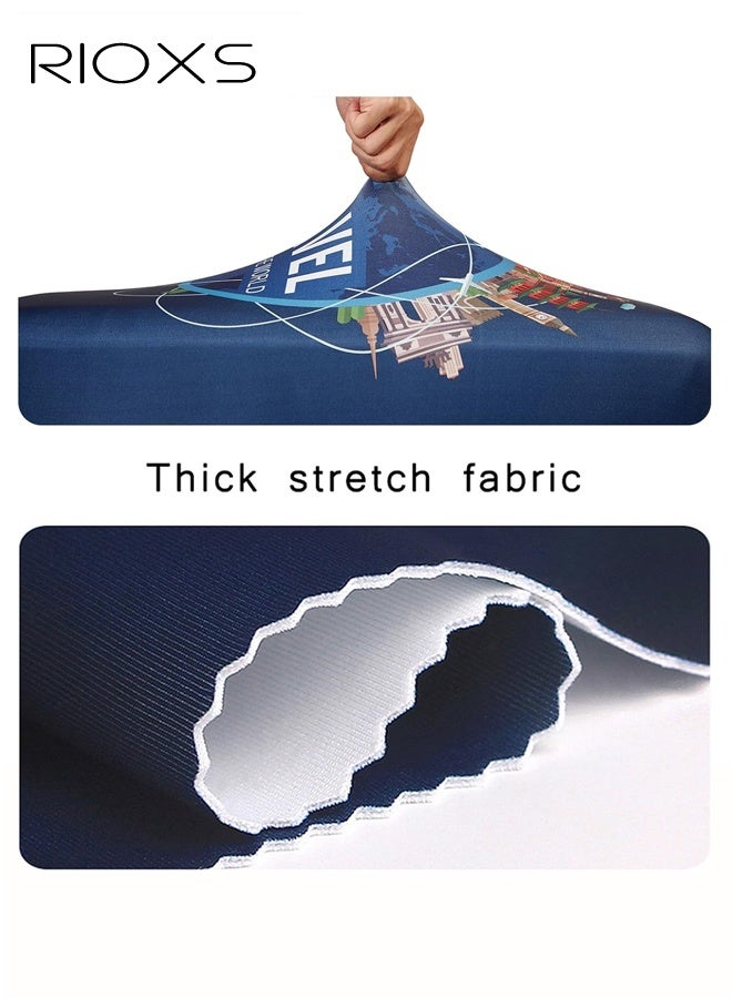RIOXS Travel Luggage Cover, Stretch Baggage Suitcase Cover Protector Skins with Double Opening, Washable Anti-scratch Luggage Protector Fits for 22-25 Inch Luggage - Image 3