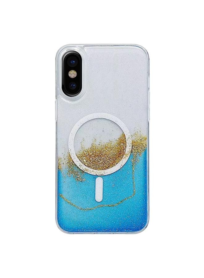 S-TOP Case For iPhone X / XS Gilding MagSafe Hybrid Clear TPU Phone Case - Image 1
