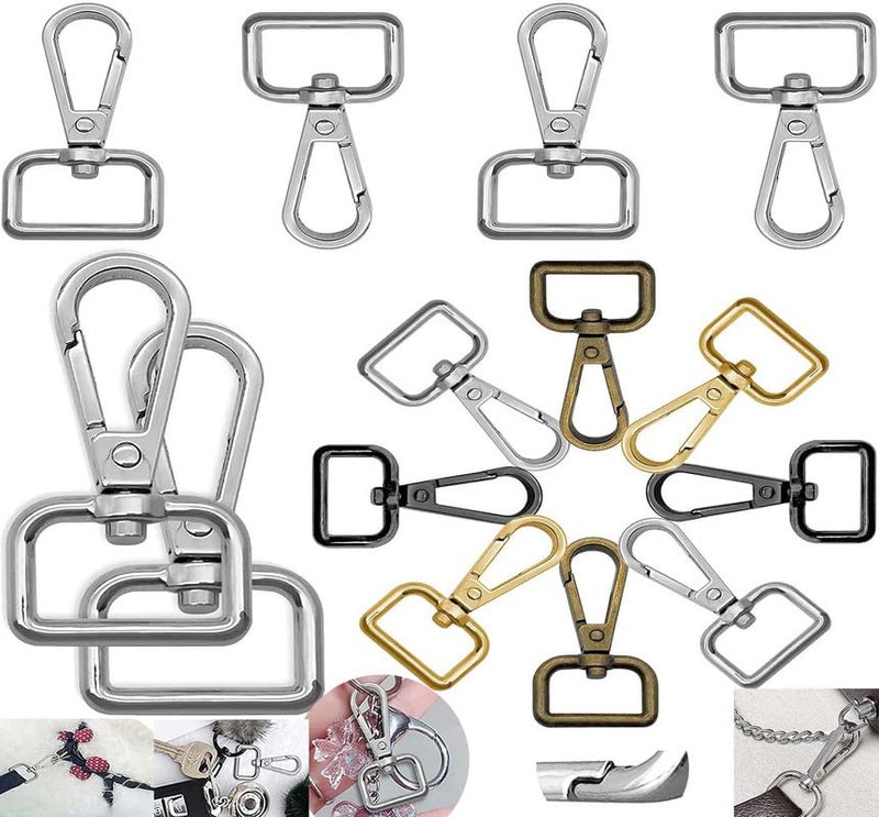 DIY Crafts DIY Crafts 25 Pcs, Bronze, Swivel Snap Keychain Hook for Crafts,Metal D Ring Swivel Lobster Clasp Swivel Clasps Claw Lobster Lanyard Clasp Keychain Clips Hook for Keychain(25 Pcs, Bronze)  - Image 1
