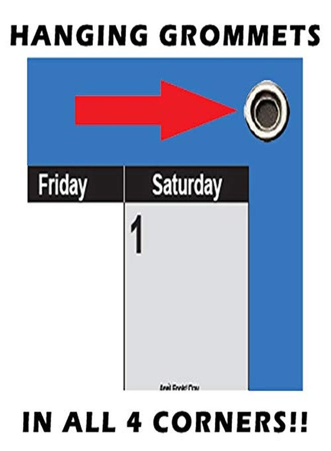 Swiftmaps 32x48 SwiftGlimpse 2026-2027 Academic Wall Calendar Dry Erase Erasable, XLarge, Wet & Dry Erase Laminated, JULY 2026 to JUNE 2027 ONLY - Image 4