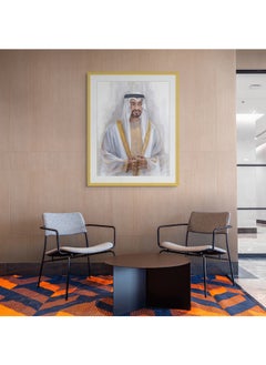 Art Decor Framed Fine Art of Sheikh Mohammed Bin Zayed Bin Sultan Al Nahyan Portrait UAE Wall Art with Matt Board Print Wall Decor for Home Living Room Office and Gifting - pzsku/ZDD980F488EBB5A5AED14Z/45/_/1729157662/8aa3d5c5-90d0-4bfe-aeea-fa5d35feeeee