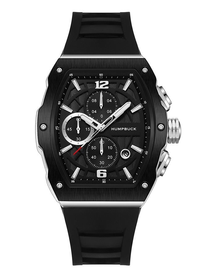 HUMPBUCK Men's Watch Large Dial Sports Watch Quartz Watch Waterproof Wristwatch for Active People with Anti-slip Strap and Large Dial  - Image 2