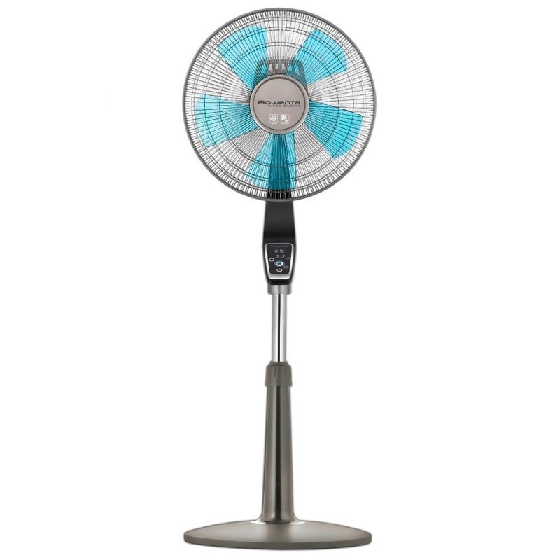 Rowenta Rowenta VU5550 Turbo Silence Oscillating Fan Standing Fan 4 Speed Fan with Remote Control 