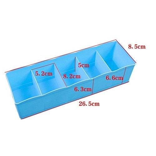 PUHBRHY 2 Pieces Multipurpose Plastic Storage Drawer Socks Undergarments OrganizerStackable DrawerWardrobe Organiser RackFor SocksTiesJewellery And More - Image 3