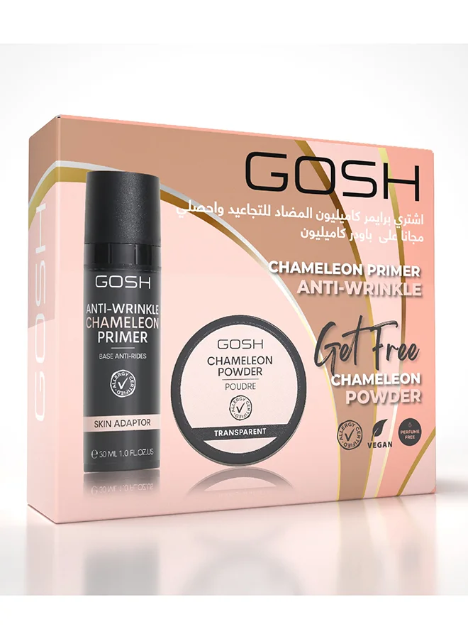 gosh Chameleon Primer 001 Anti Wrinkle + Free Chameleon Powder 001 Transparent