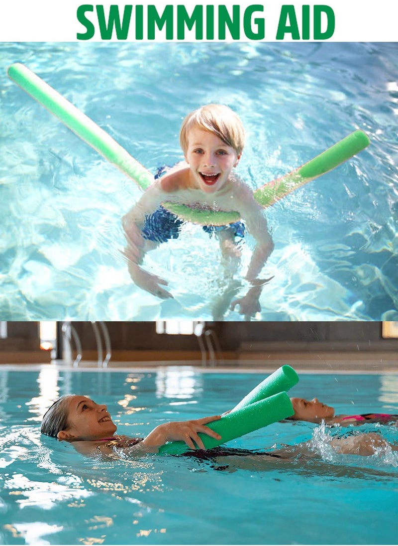 QUTOOB Best Swimming Floats for Kids - Swimming Floating Foam Stick, 150cm, Bendable and Flexibile- Swimming Noodles of Green Color  - Image 3