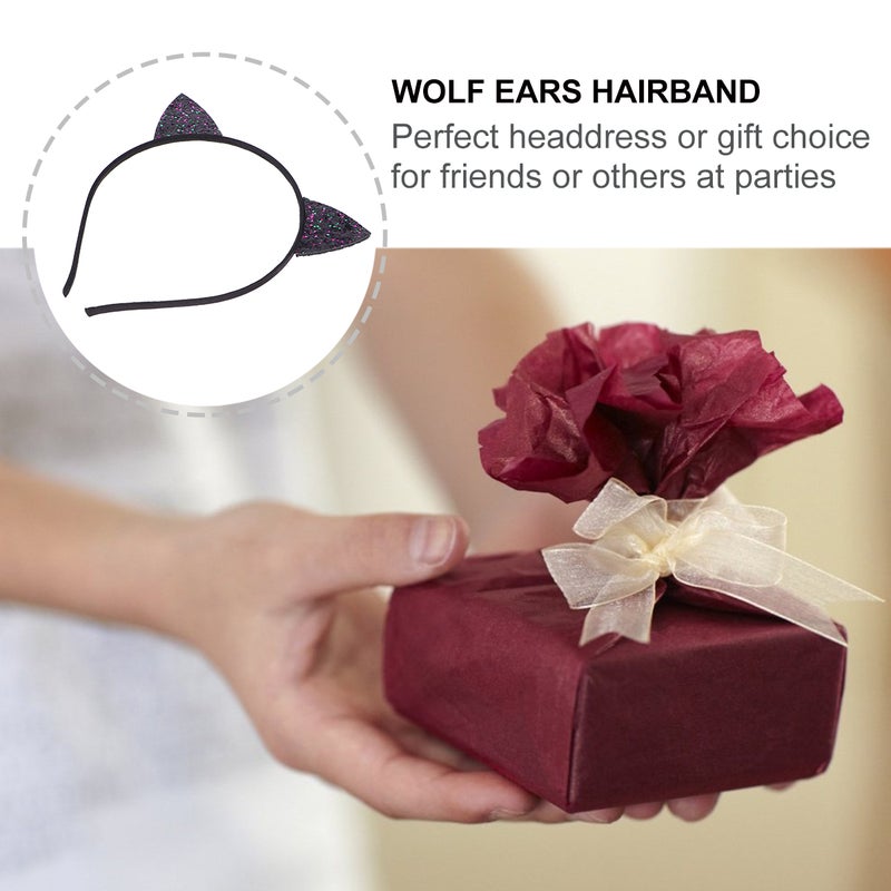 🧸 عصابات رأس لأذن القطة مع لمعة مريحة للارتداء مثالية للمناسبات الاحتفالية - Image 3