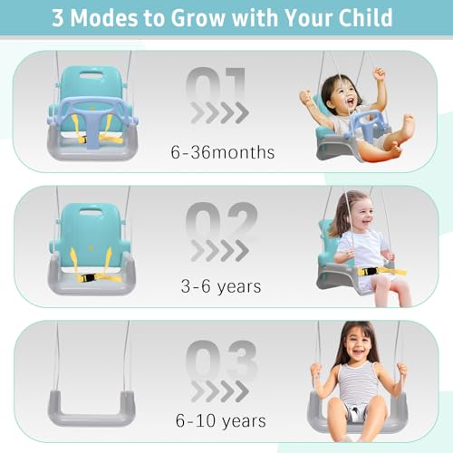 Yozoia 2 in 1 Toddler Swing Baby Jumper Foldable Baby Swing Outdoor Indoor Use Easily Installable and Storable - Image 5