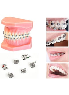 OMEVE 20 pieces, including tooth model mini bracket 022 slot glueable, with hook 345  - Image 2