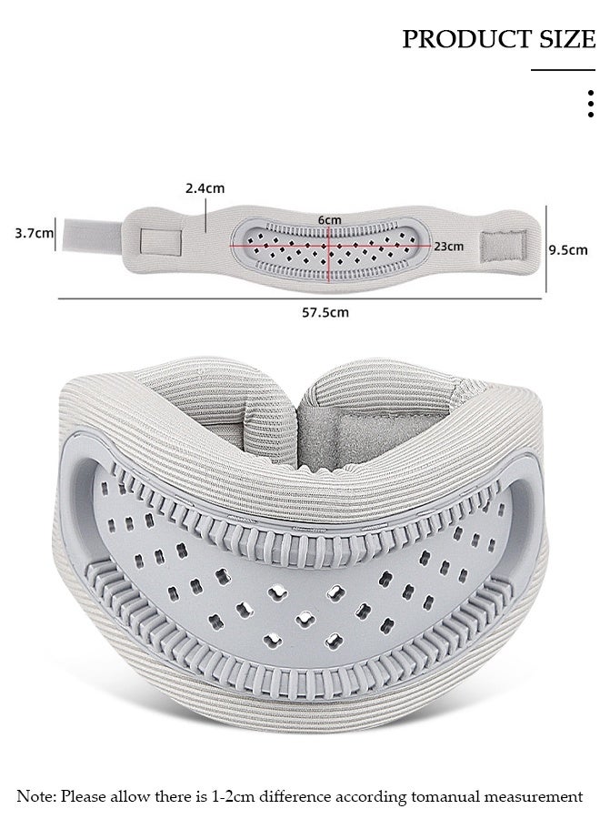 DUNISO دعامة الرقبة لآلام الرقبة والدعم، طوق عنق قابل للتعديل للنوم، واقيات رقبة من الفوم الناعم تحافظ على الفقرات ثابتة ومتناغمة، تخفيف ضغط العمود الفقري للنساء والرجال - Image 2