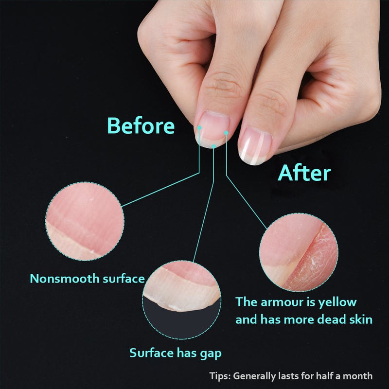 Glass Nail File: Transparent Glass Material Multi-Functional Nail Care Tool - 3-In-1 Nail Shorting Polishing Shining for Personal Manicure Maintenance Gift-Giving - Image 2