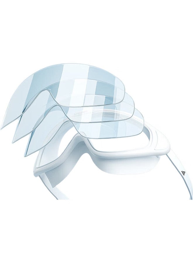 PEAK Adult Swimming Goggles For Men And Women, High-Definition Anti-Fog Waterproof Large Frame Integrated Professional Diving Swimming Glasses Ys22100 Transparent Pink - Image 3