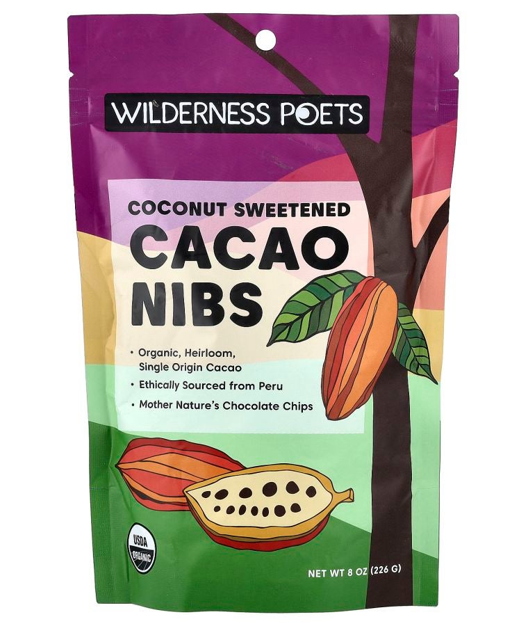 Organic Coconut Sweetened Cacao Nibs 8 oz (226 g)